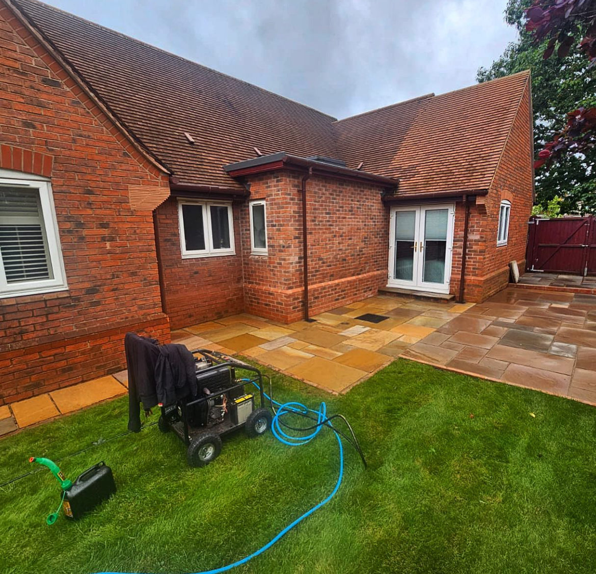 Pressure washing